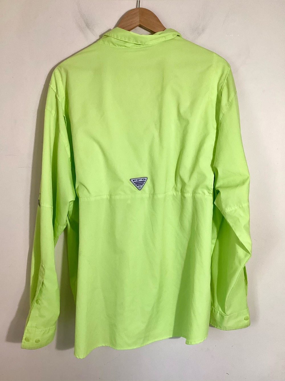 Columbia Omni-Shade Sun Protection Neon Shirt Mens XXL - Picture 2 of 12